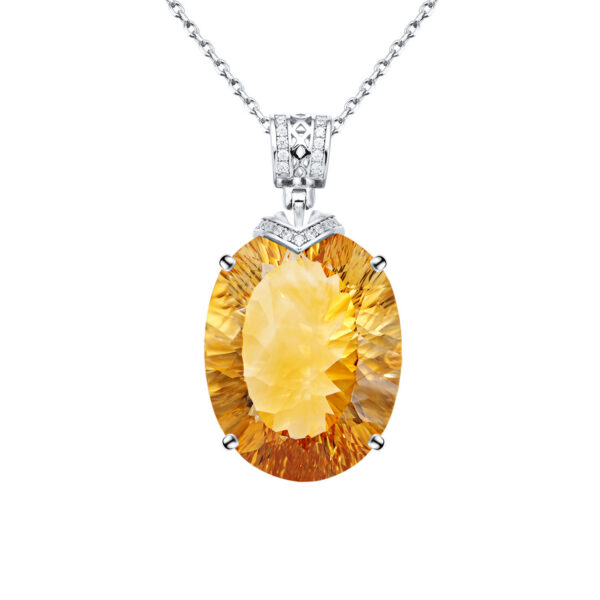 Naszyjnik Złota Obietnica - Topaz & Srebro 925 - obrazek 5