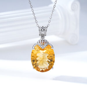 Naszyjnik Złota Obietnica - Topaz & Srebro 925